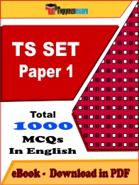 TS SET Paper 1 Exam PDF Book In English - MCQ / Objective Questions