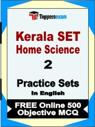 Kerala SET Home Science Book in English - Question Paper / Practice Set