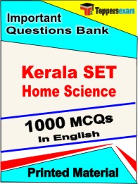 Kerala SET Home Science Book in English - Objective MCQ