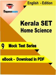 Kerala SET Home Science PDF Book In English - Mock Test/Practice Set