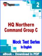 HQ Northern Command Group C Test PDF Book In English - Question Paper
