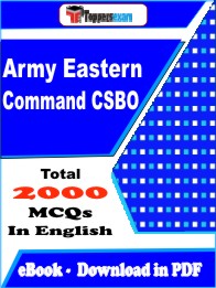 Army Eastern Command CSBO Exam MCQ Book PDF in English : Important Question