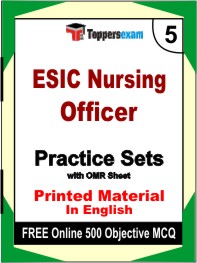 ESIC Nursing Officer Exam Book in English - Mock Test / Practice Set
