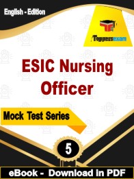 ESIC Nursing Officer Exam  PDF Book In English - Practice Set
