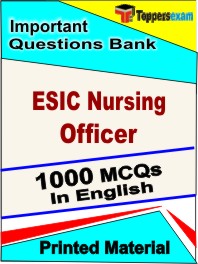 ESIC Nursing Officer Exam Book in English - Objective MCQ