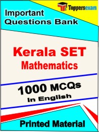 Kerala SET Mathematics Book in English - Objective MCQ