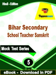 Bihar Secondary School Teacher Sanskrit Exam  PDF Book In Hindi - Practice Set