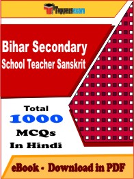 Bihar Secondary School Teacher Sanskrit Exam PDF Book In Hindi - MCQ / Objective Questions