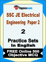 SSC JE Electrical Engineering Paper 2 Exam Book in English - Question Paper / Practice Set