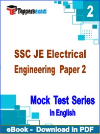 SSC JE Electrical Engineering Paper 2 Exam PDF Book In English - Question Paper