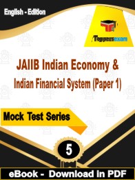JAIIB Indian Economy & Indian Financial System (Paper 1) Exam  PDF Book In English - Practice Set