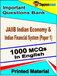 JAIIB Indian Economy & Indian Financial System (Paper 1) Exam Book in English - Question Paper / Practice Set