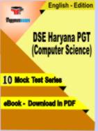 DSE Haryana PGT (Computer Science) Test PDF Book In English - Mock Test/Practice Set