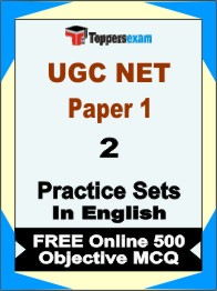 UGC NET Paper 1 Exam Book in English - Question Paper / Practice Set