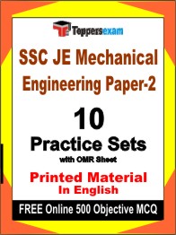 SSC JE Mechanical Engineering Paper-2 Exam Book in English - Practice Set