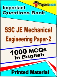 SSC JE Mechanical Engineering Paper-2 Exam  Book in English - Objective MCQ