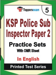 KSP Police Sub Inspector (Paper - 2) Book in English - Mock Test / Practice Set