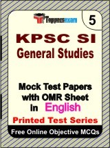 KPSC SI (General Studies) Exam Mock Test Papers (Book) in English