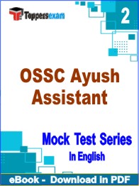 OSSC Ayush Assistant Exam PDF Book In English - Question Paper