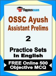 OSSC Ayush Assistant Prelims Exam Book in English - Question Paper / Practice Set