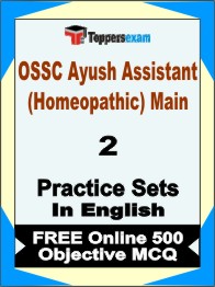OSSC Ayush Assistant (Homeopathic) Main Exam Book in English - Question Paper / Practice Set