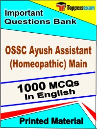 OSSC Ayush Assistant (Homeopathic) Main Exam Book in English - Objective MCQ