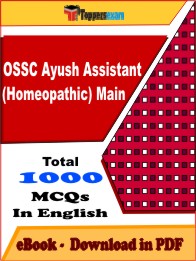 OSSC Ayush Assistant (Homeopathic) Main Exam PDF Book In English - MCQ / Objective Questions
