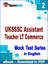 UKSSSC Assistant Teacher LT Commerce PDF Book In English - Question Paper