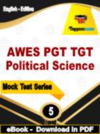 AWES PGT TGT Political Science Test  PDF Book In English - Practice Set