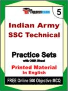 Indian Army SSC Technical Test Book in English - Mock Test / Practice Set