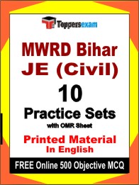 MWRD Bihar JE (Civil) Book in English - Practice Set