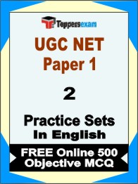UGC NET Paper 1 Exam Book in English - Question Paper / Practice Set
