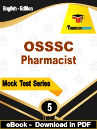 OSSSC Pharmacist Exam PDF Book In English - Practice Set