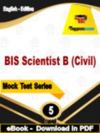 BIS Scientist B (Civil) Test  PDF Book In English - Practice Set