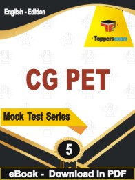 CG PET Exam  PDF Book In English - Practice Set