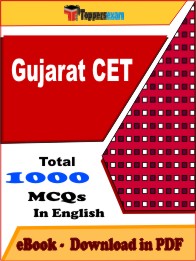 Gujarat CET PDF Book In English - MCQ / Objective Questions