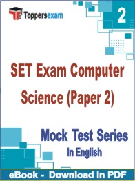 SET Exam Computer Science (Paper 2) Exam PDF Book In English - Question Paper