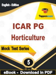 ICAR PG Horticulture Exam  PDF Book In English - Practice Set