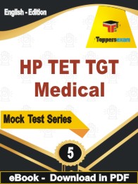 HP TET TGT Medical Exam  PDF Book In English - Practice Set