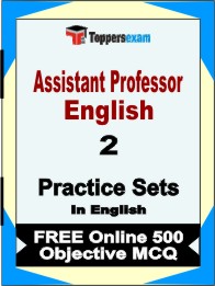 Assistant Professor English Book in English - Question Paper / Practice Set