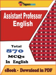 Assistant Professor English PDF Book In English - MCQ / Objective Questions
