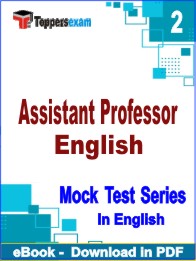 Assistant Professor English Exam PDF Book In English - Question Paper