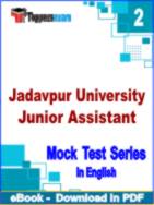 Jadavpur University Junior Assistant Test PDF Book In English - Question Paper