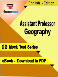 Assistant Professor Geography PDF Book In English - Mock Test/Practice Set