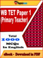WB TET Paper 1 (Primary Teacher) PDF Book In English - MCQ / Objective Questions