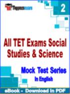 All TET Exams Social Studies & Science Test PDF Book In English - Question Paper