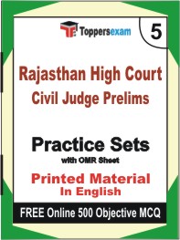 Rajasthan High Court Civil Judge Prelims Exam Book in English - Mock Test / Practice Set