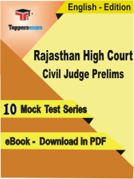 Rajasthan High Court Civil Judge Prelims Exam PDF Book In English - Mock Test/Practice Set