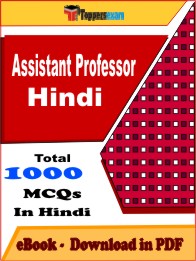 Assistant Professor Hindi PDF Book In Hindi - MCQ / Objective Questions