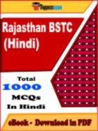Rajasthan BSTC PDF Download in Hindi